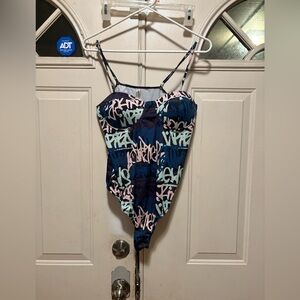 Graffiti Print body suit